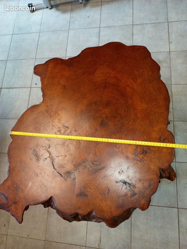 Rare table en loupe d'orme (image 2)