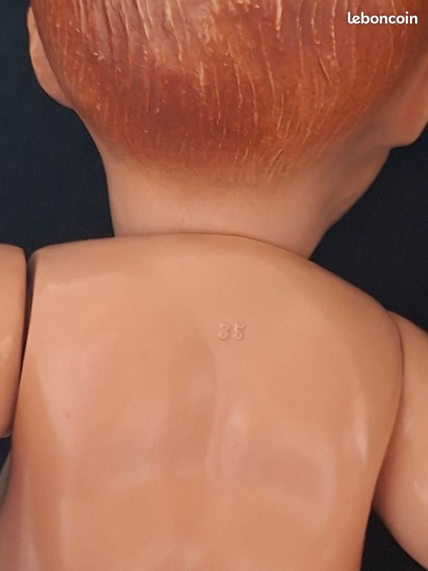 Beau baigneur celluloid blanc petitcollin ? 35 cm (image 7)