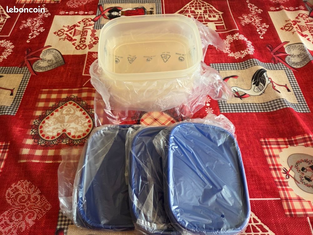 LOT DE 2 Boites Modulaires Tupperware Neuves Carrées 2,6