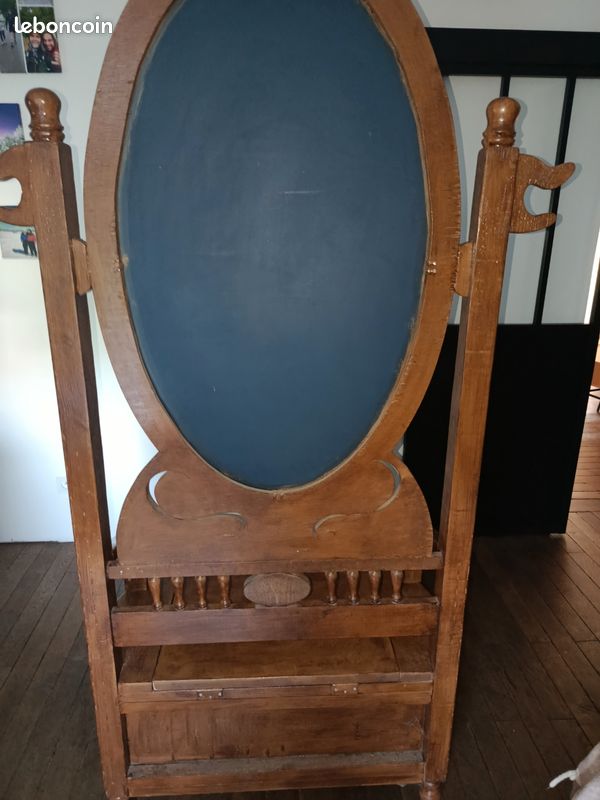 Rare meuble d'entrée ancien en bois sculpté (image 2)
