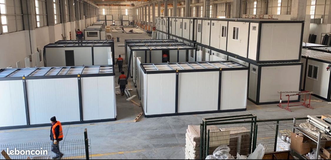 Bungalow préfabriqué container bâtiment modulaire prix imbattable en stock livraison dans Paris (image 1)