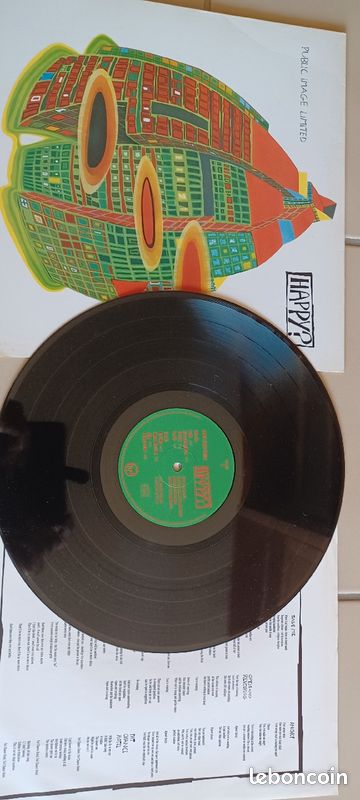 Disque vinyle 33T Public Image Limited (PIL) "happy?" (image 1)