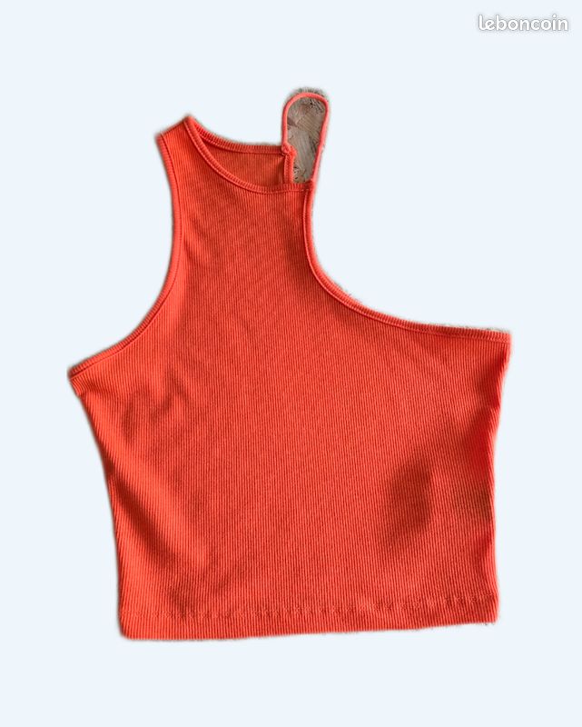 Crop top orangé femme Shein Vêtements