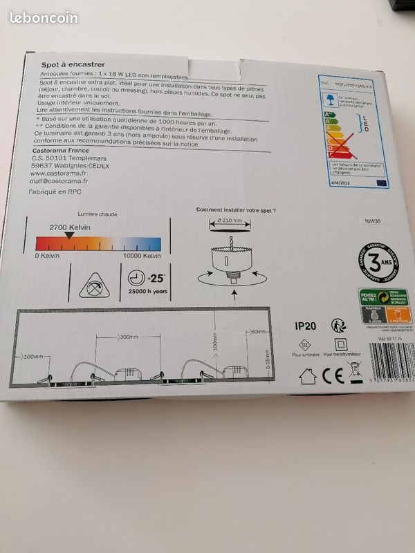 Spot a encaster Led 18w (image 3)
