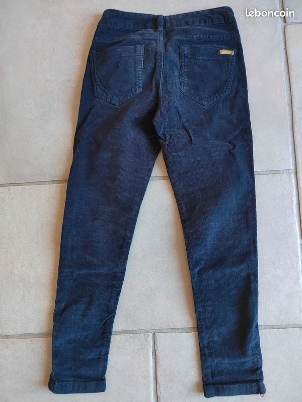 Pantalon velour fille 9/10 ans (image 3)