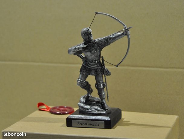 Figurine étain Du Graal - Archer Anglais Moyen Âge - 90-100mm - Andrea Soldats EMI