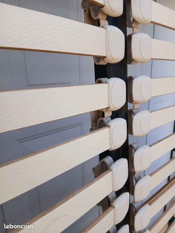 Sommier bilattes réglable avec système d'ajustement160 x 200 tour métal (image 5)
