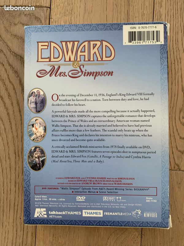 DVD Edward and Mrs Simpson (image 2)