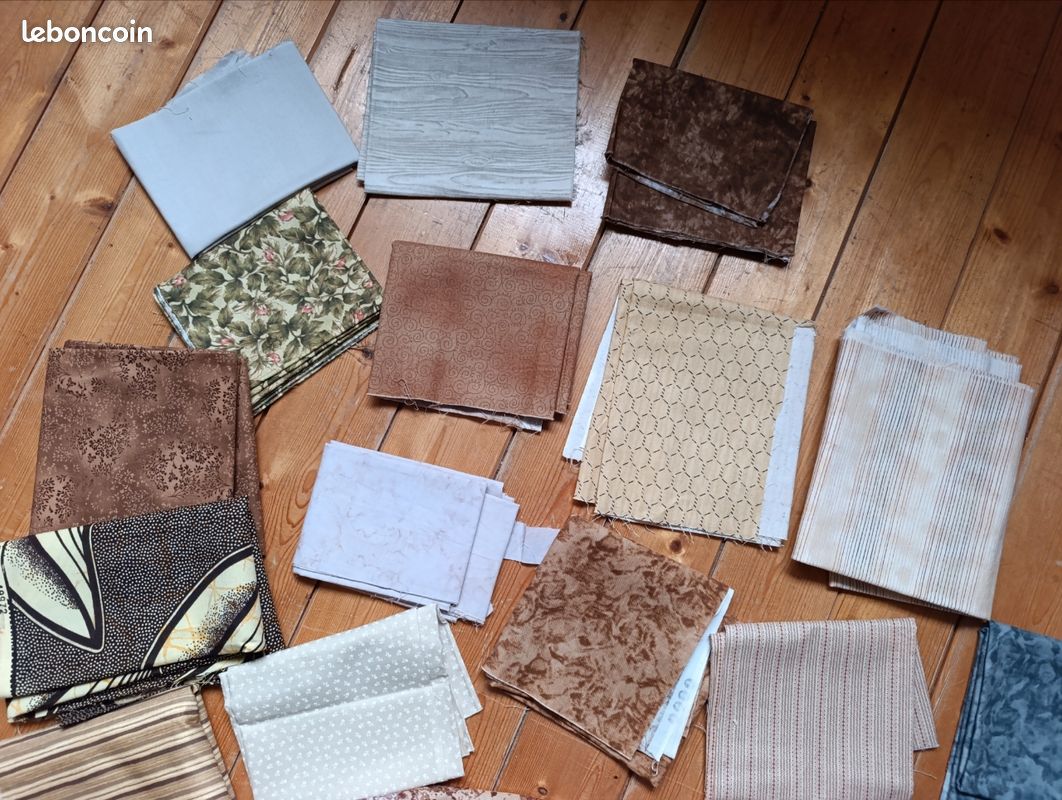 👉 Lot de 25 coupons de tissus + 1livre gratuit. Patchwork. Loisirs créatifs (image 6)