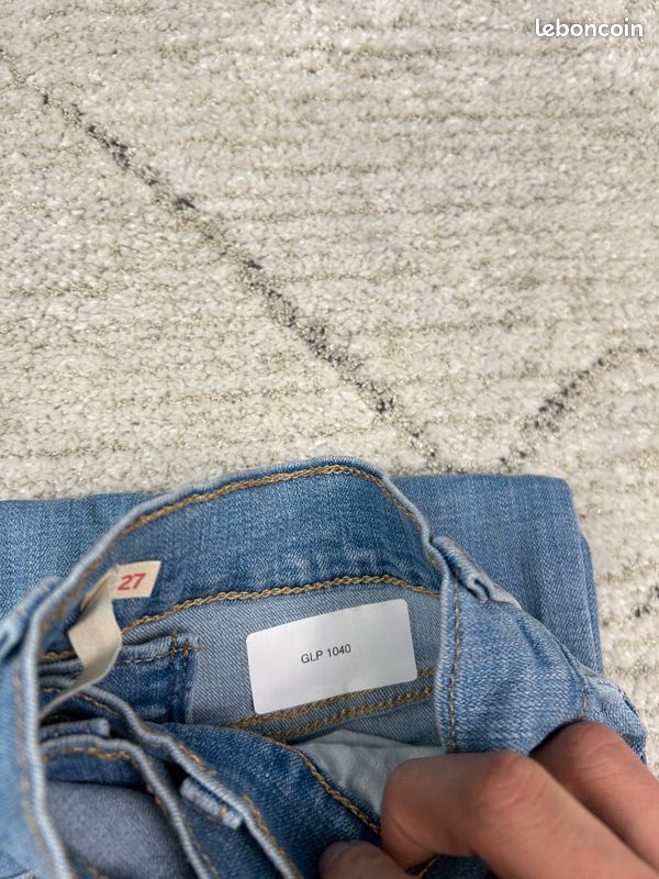 Jean Levi's Femme Bleu W27 L32 FR36 | 724 High Rise Straight | Très Bon État GLP1040 (image 6)