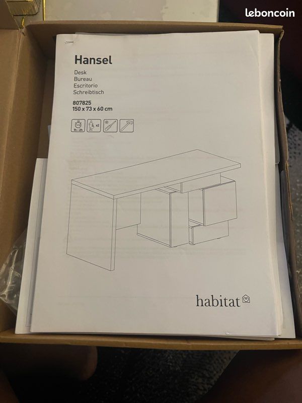 Bureau Hansel - mobilier Habitat (image 3)