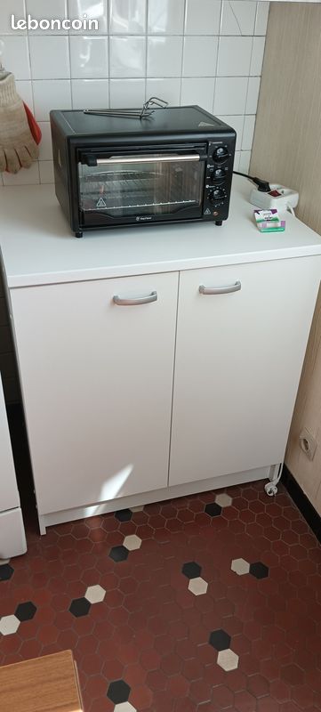 Meuble rangement cuisine blanc (image 1)