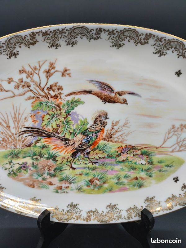 Plat En Céramique Faisans, Super Déco Pour Chasseur