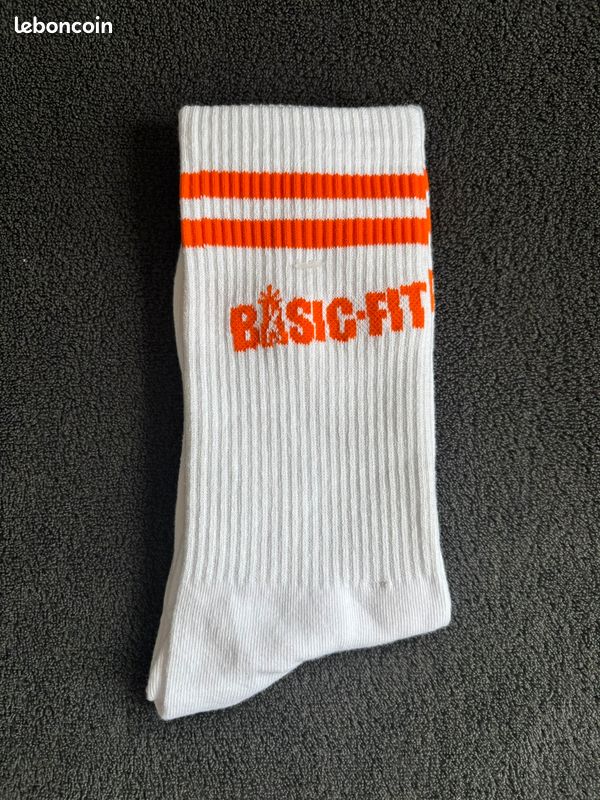 Chaussettes Basic-Fit Blanches et orange Neuf Tour de France 2026 (image 1)
