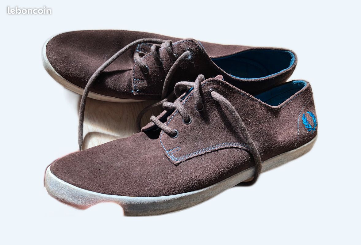 Basket marron chocolat fred perry taille 41 (image 1)