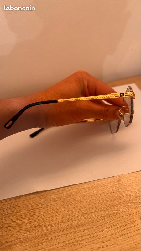 Lunettes Vintage Hilton Monaco 302 Ovales - Monture Métal Bronze, Italie, Années 90, Neuves Sans étui