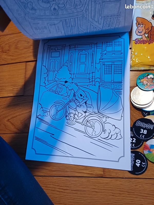 Lot dessin autocollant pogs scooby doo (image 9)