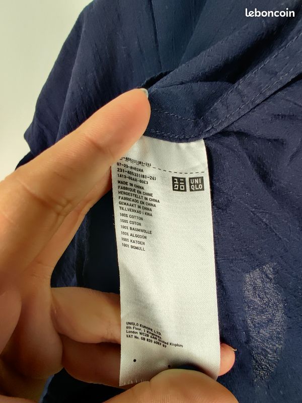 Chemise bleu marine - Uniqlo x Ines de la Fressange - L (image 5)