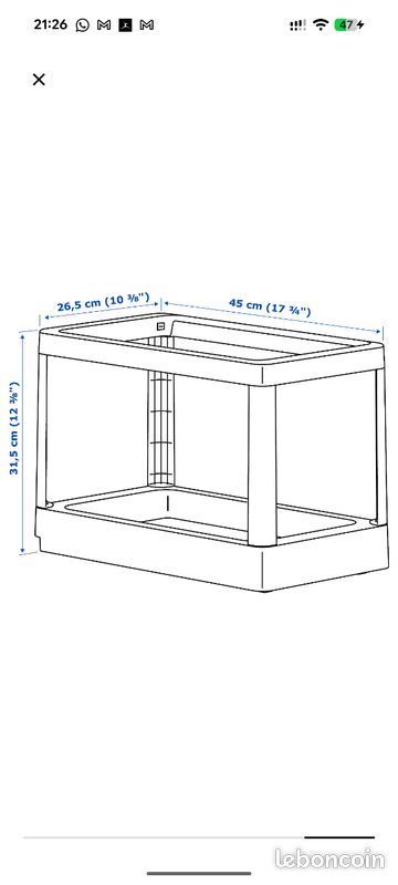 Structure coulissante IKEA tris déchets (image 2)
