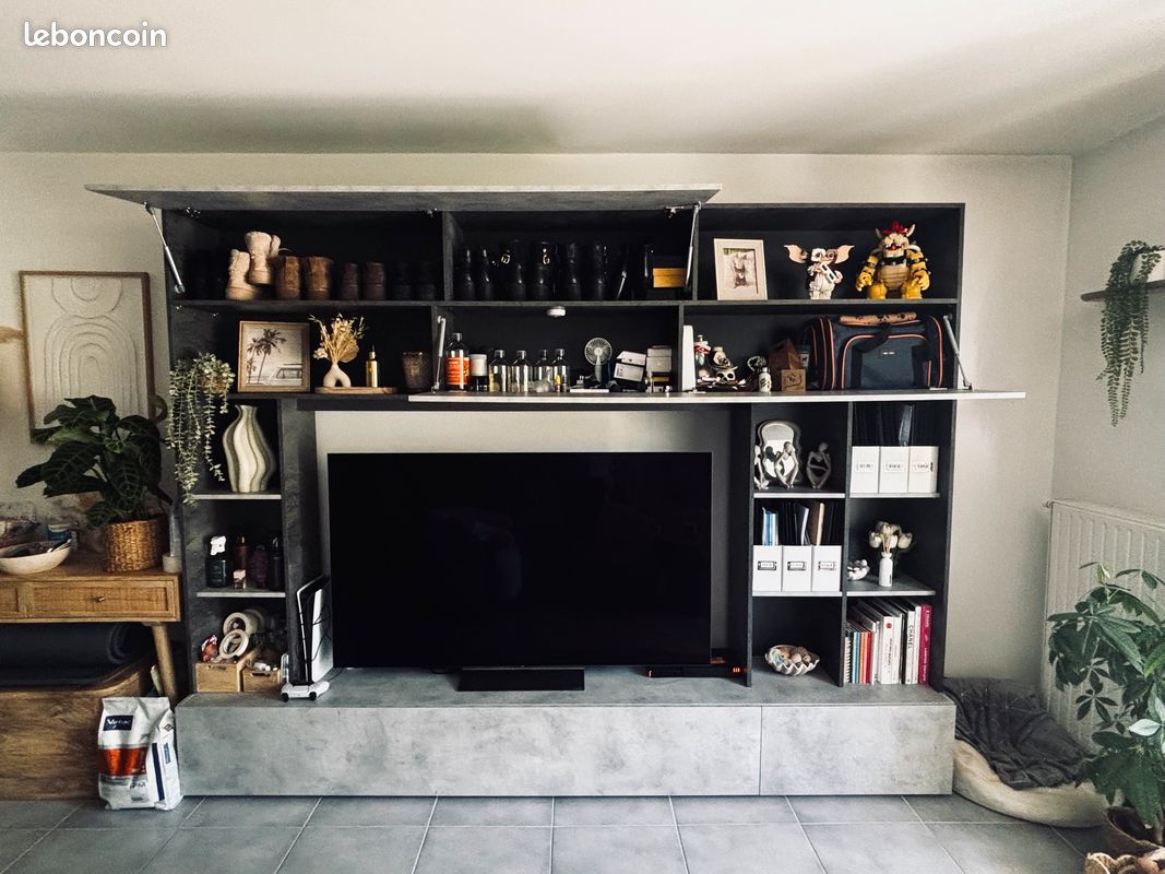 Meuble TV design avec rangements intégrés (image 3)