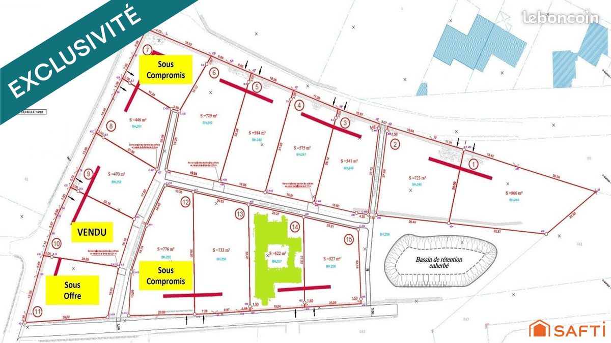 Terrain 622 m² · à Le Puy-en-Velay · 622 m² · 64 900 €