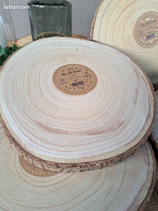 Rondin bois - déco mariage champêtre (image 6)