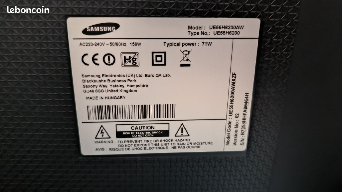 TV Samsung LED Full HD 3D 140 cm (image 2)