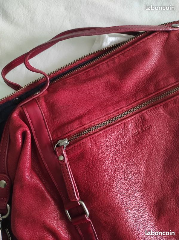 Nat et Nin sac cabas Macy Col. Carmin (image 11)