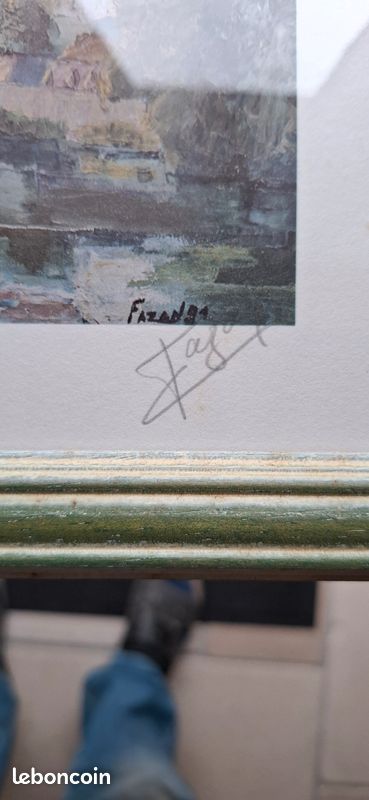 Tableau lithographie FAZAN (image 2)