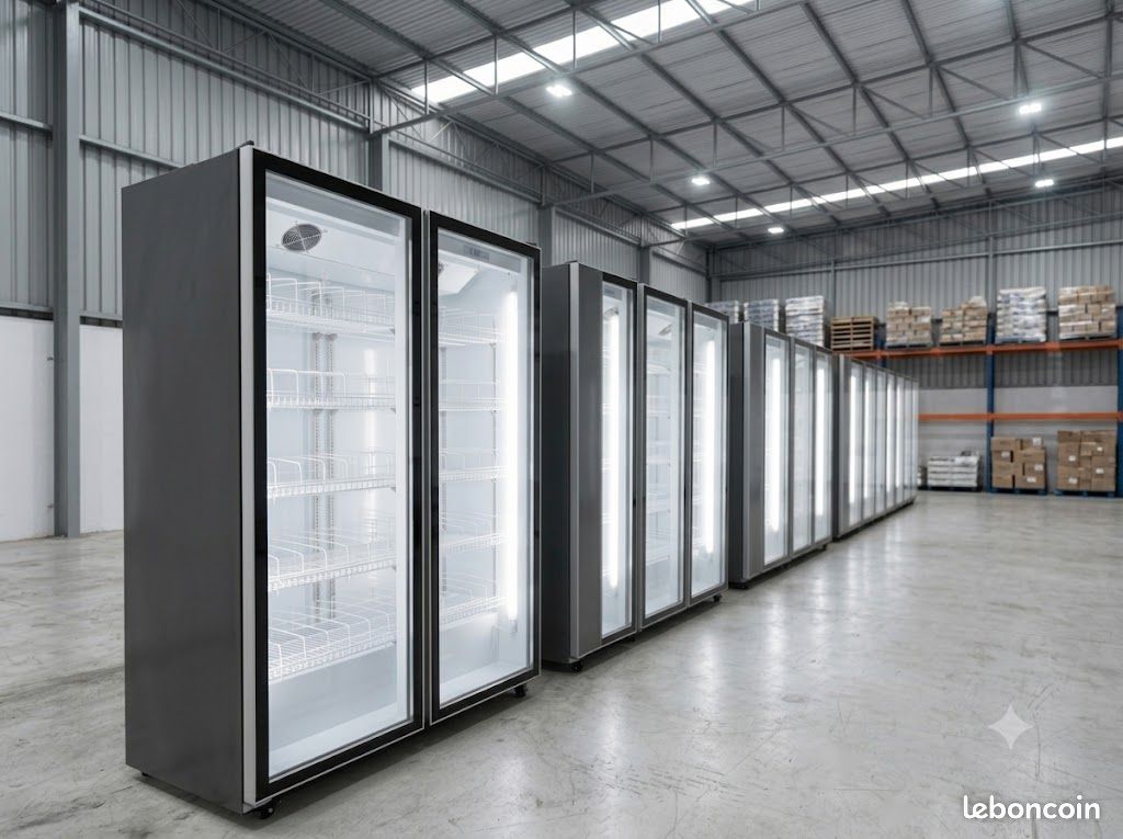 Frigo vitrine à boissons 1 porte - 2 portes vitrées - LED - 500 L et 1000 L - matériel professionnel CHR (image 2)