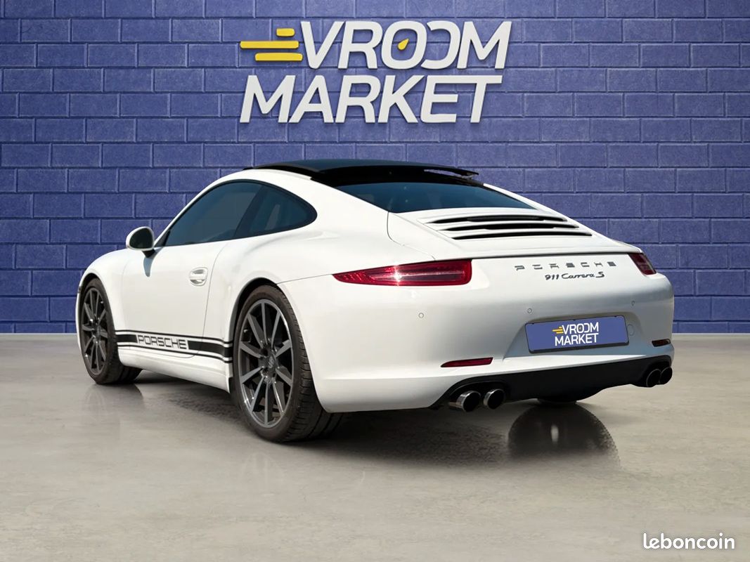 PORSCHE 911 (991.1) Coupe 3.8 400ch Carrera S PDK - Sport Chrono Plus - Cuir étendu - TO - Echappement sport (image 5)