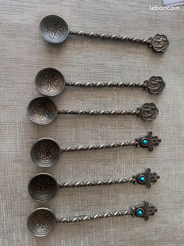 6 cuillères argent Oriental (image 1)