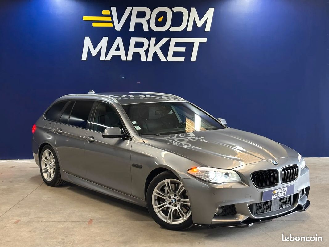 BMW Série 5 Touring 530D 258 ch M Sport, propulsion – 2013 – Suivi complet – Boîte auto – Soft Close – Caméra de recul – Sièges électriques (image 1)