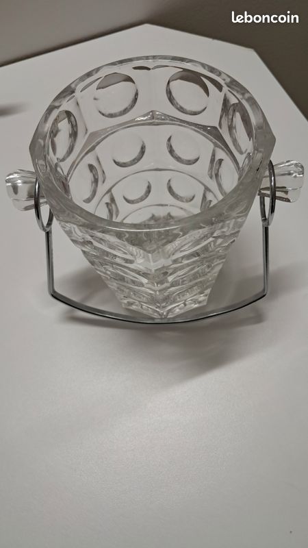Seau en verre à glaçons avec hanse (image 2)