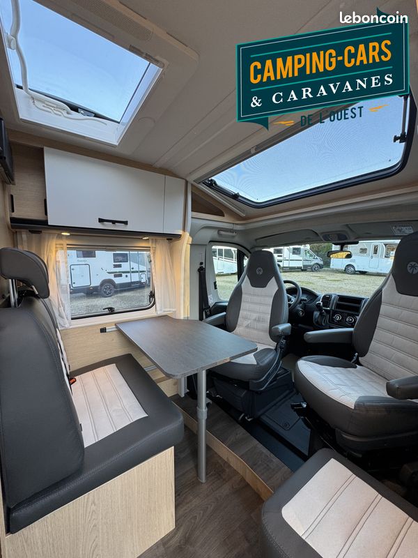 [DISPONIBLE DE SUITE] Neuf - Camping-car profilé compact Sunlight V60 Adventure - 5m96 de long - Boite automatique - Citroën 140ch - Jusqu'à 3 couchages (image 3)