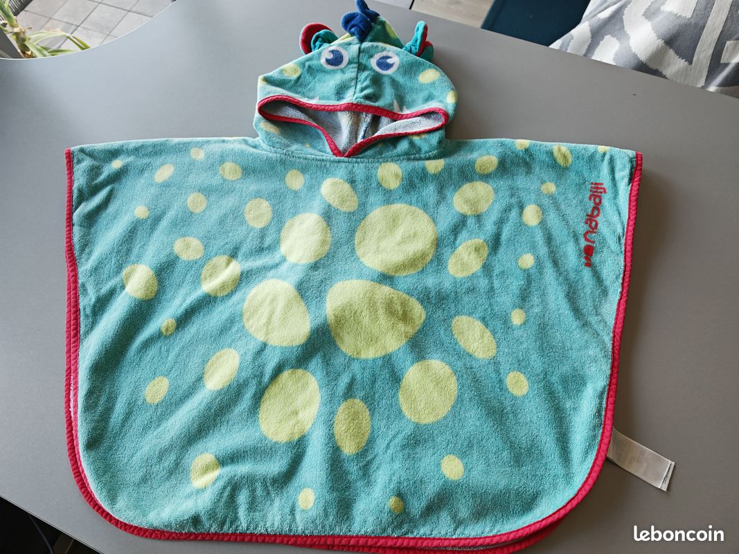 Poncho de bain coton bébé - Décathlon (image 1)