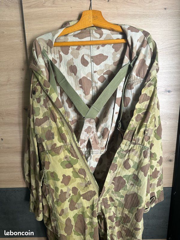 Salopette écharpes néoprène poitrine camouflage botte moyenne occasion (i8