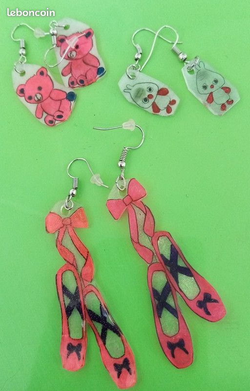 Lot de boucles d'oreilles fantaisie (image 3)