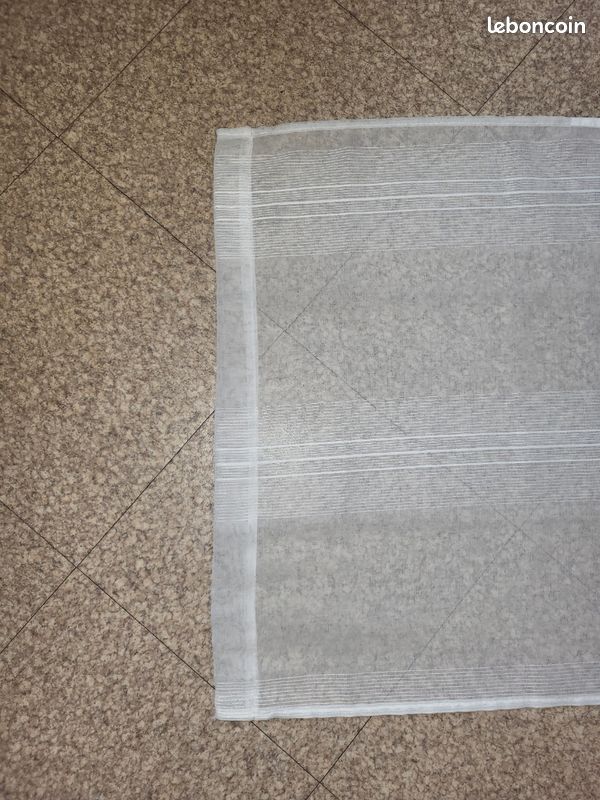 Lot de 2 paires de voilages blanc (image 3)