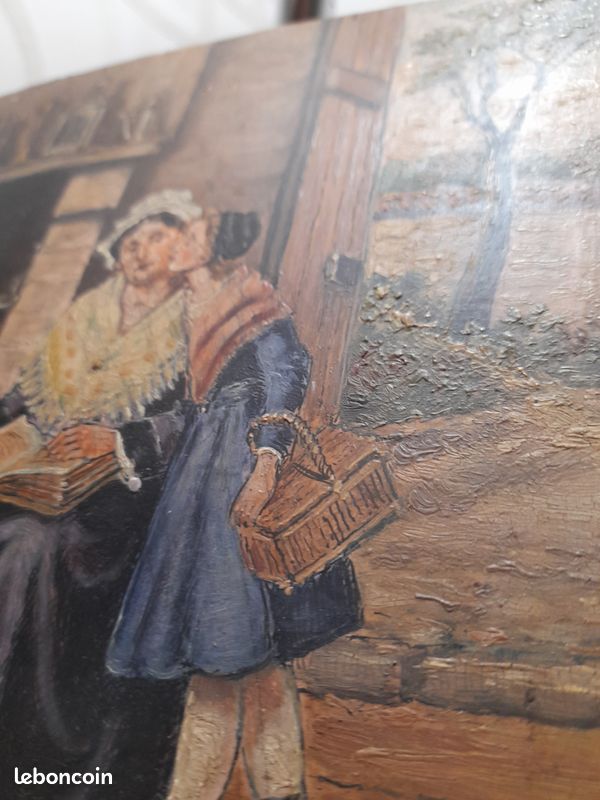 Peinture sur panneau d' après LEON CAILLE (image 3)