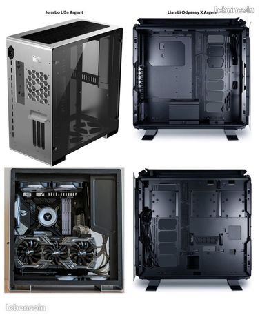 NEUVE / SCELLÉE — Boîtier Full Aluminium Premium & Verre Trempé : ODYSSEY X BIG TOWER SILVER — 3 Configurations Modulaires — E-ATX RTX 5090 5080 / Workstation IA / Watercooling Extrême 16