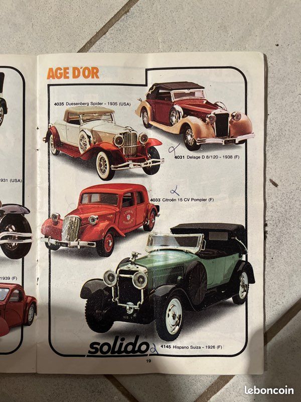 Catalogues De Collection De Voitures Miniatures SOLIDO - Années 1980-1981 "Âge D'Or" Et 2006 - Occasion