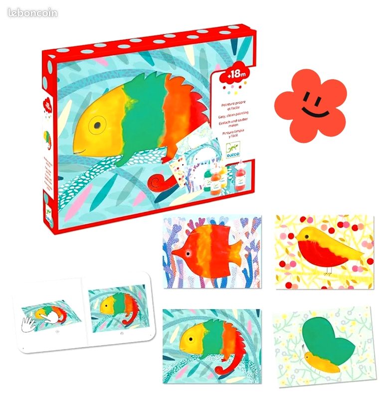 Djeco Coffreet Peinture propre et facile Petite barbouille NEUF (image 1)