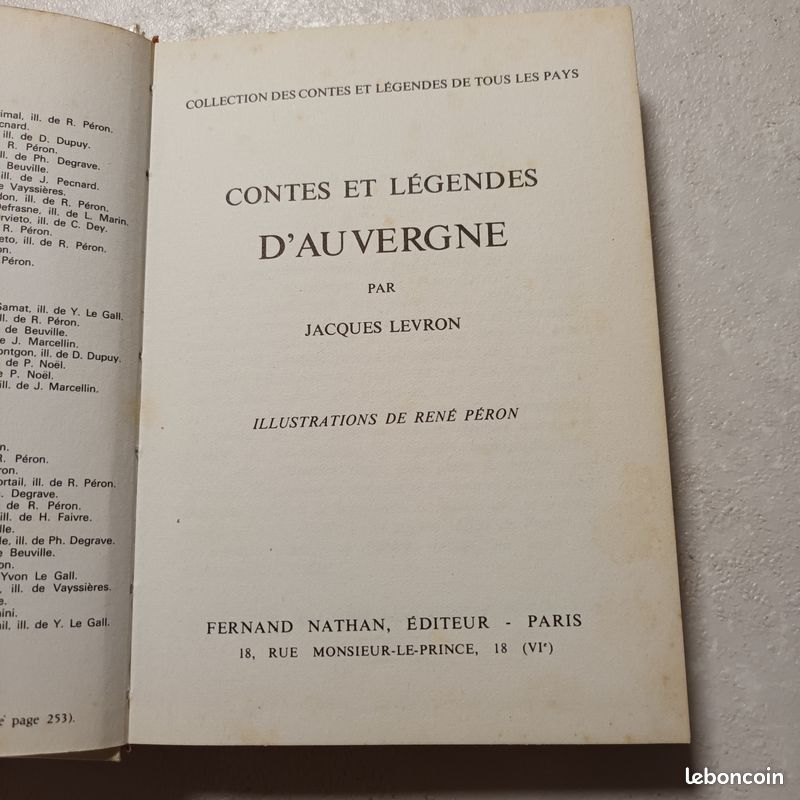 Contes et légendes d'Auvergne - Jacques Levron (image 4)
