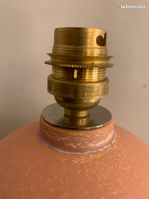 Lampe boule porcelaine vintage Virebent (image 6)