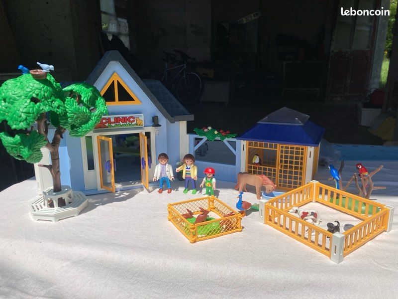 Playmobil Zoo - Homme Vétérinaire Clinique 4343, Occasion, Lot Peut-être Incomplet