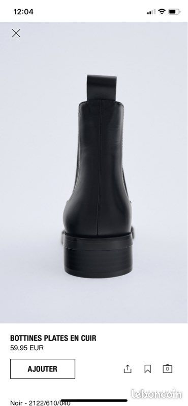 Bottines plates en cuir ZARA neuves (image 7)