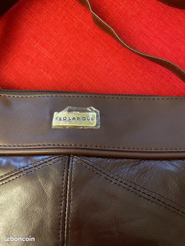 Sac à main Ted Lapidus marron synthétique neuf (image 2)