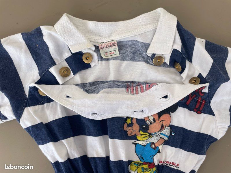 Petite robe vintage Bac à Sable Paris – 2 ans – Made in France (image 3)