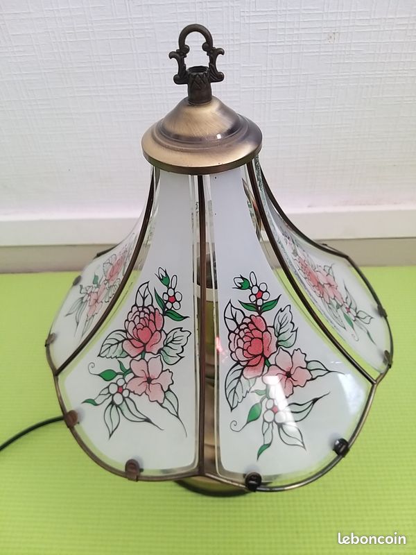 PLAFONNIER EN VERRE bullé vintage années 60/70 EUR 40,00 - FR